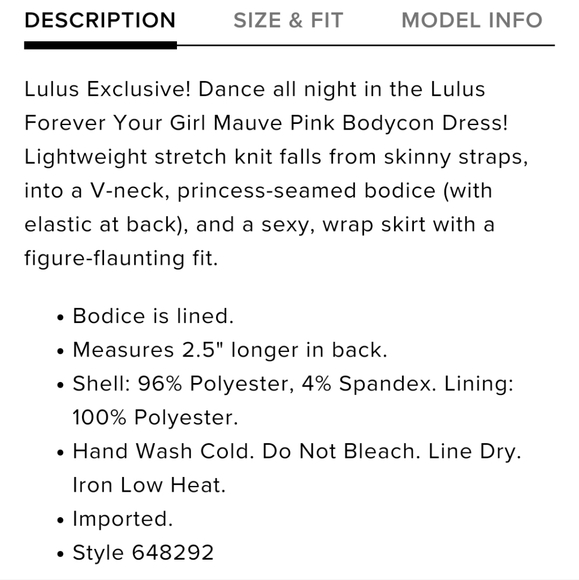 LULUS Forever Your Girl Mauve Pink Bodycon Dress - Picture 6 of 7